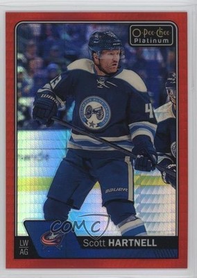 2016-17 O-Pee-Chee Platinum Red Prism 41/199 Scott Hartnell #124 fr5
