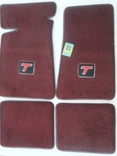 Grand National Turbo T Emblem ACC set of 4 floor mats (Burgundy) GM Licensed