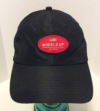 Wheels Up Hat (Est.2013) Black w/ Red Logo - Baseball Cap Style - One Size
