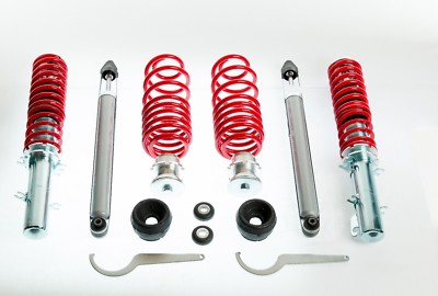 Kit Complet Suspension Avant 4 Pièces Pour Audi, Seat, Skoda, VW - Amortisseurs, Triangles, Rotules, Barre