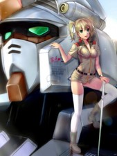 V6437 Gundam Costruisci Combattenti Hot Girl Mecha Anime Decorazione Arte STAMPA POSTER DA PARETE
