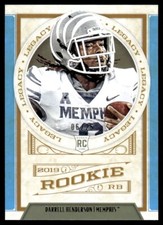 2019 Panini Legacy Blue Darrell Henderson RC 6/25 Memphis Tigers #152