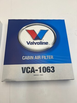 Genuine Valvoline VCA-1063 Cabin Air Filter White (QTY 2)