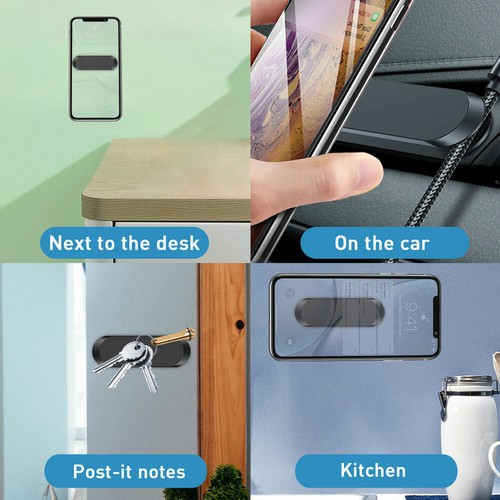 Mini Black Strip Shape Car Magnetic Phone Holder Stand Magnet Mount Accessories - Photo 12 sur 12