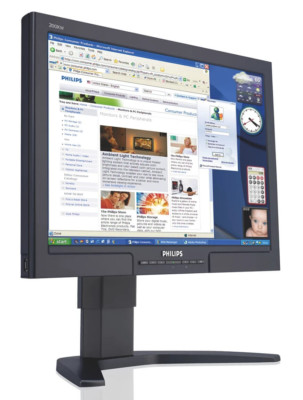Philips 200XW 20'' 1680x1050 PC Monitor LCD Screen Display Used VGA DVI USB