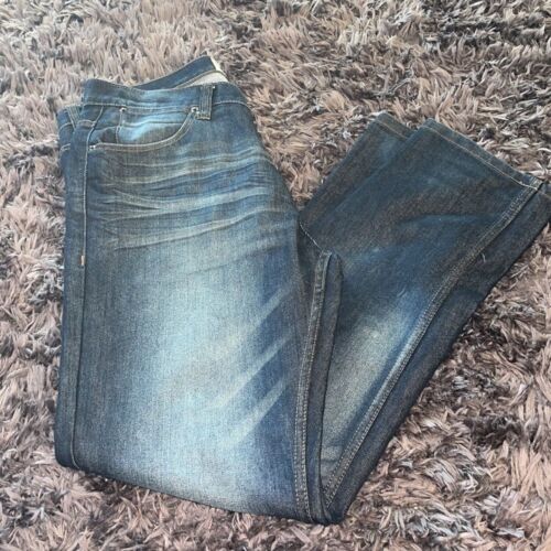 PD&C Paper Denim Cloth Men's Slim Straight Fit Black Denim Jeans Size 34x32 - Picture 2 of 6