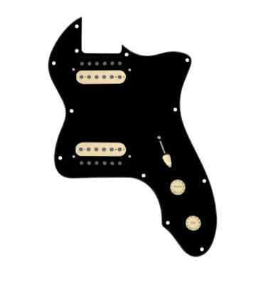 920D 72 Thinline Tele Loaded Pickguard Hot Rough Neck Humbucker Black/Cm/Blk-Cm