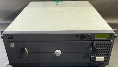 Dell PowerVault 132T 24-Slot SCSI Tape Library / NO Tape Drive / 4U / WG167
