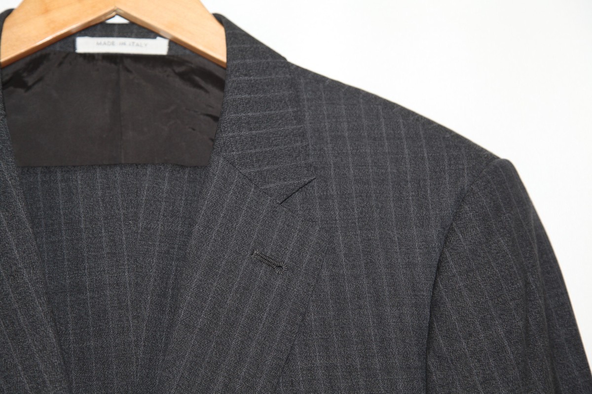 205 Armani Collezioni Sartorial Pinstriped Two Button Suit Size 42