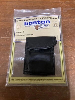 New Boston Leather 5580-1 Pager Holder With Metal Clip