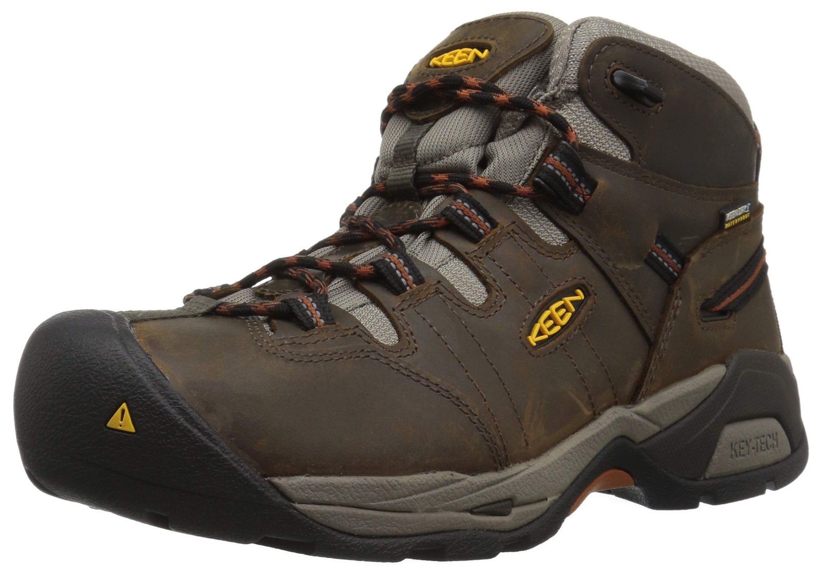 KEEN Utility Uomo Detroit XT Mid Soft Toe Stivali da Lavoro Impermeabili Nero Oliva L...