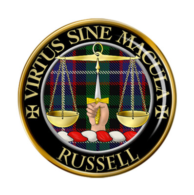 Russell Schottische Clan Anstecker Abzeichen