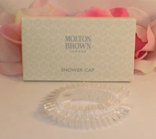 New Molton Brown London Shower Cap Lightweight Disposable for Travel or Home Use