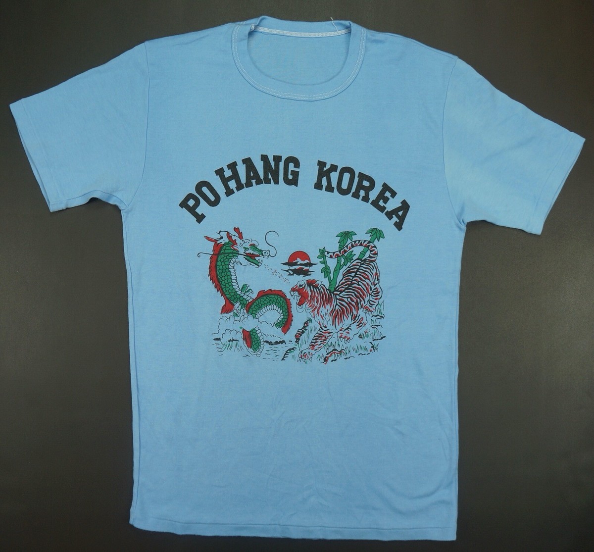 Rare Vintage Pohang South Korea 1988 Seoul Olympics Dragon Tiger T