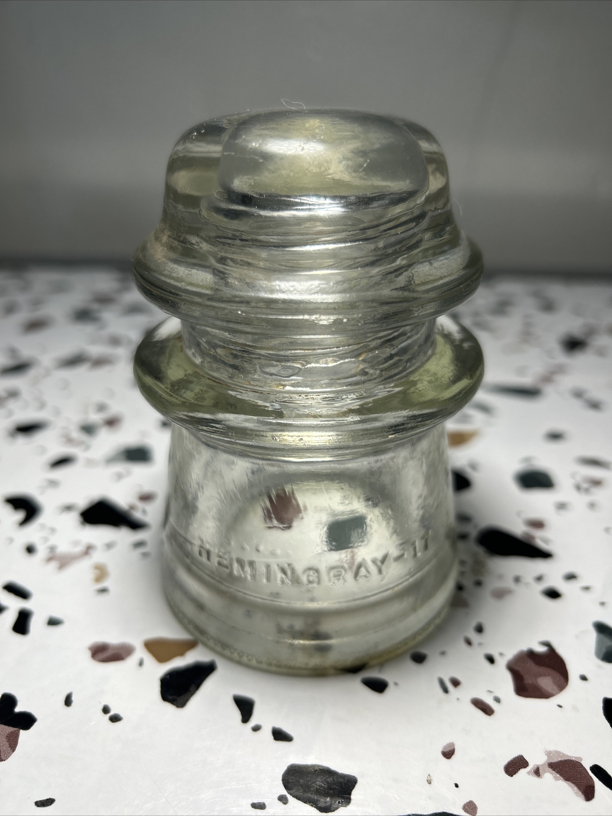 Hemingray 17 Vintage Hemingray No. 17 Clear Tint Glass Insulator Made In USA 69-42 ...