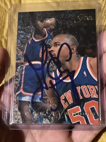 1995-96 Flair - #140 Greg Anthony Hand Signed AUTO