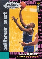 Isaiah Rider Silver Set You Crash The Game Basketball 95 Upper Deck #C12
