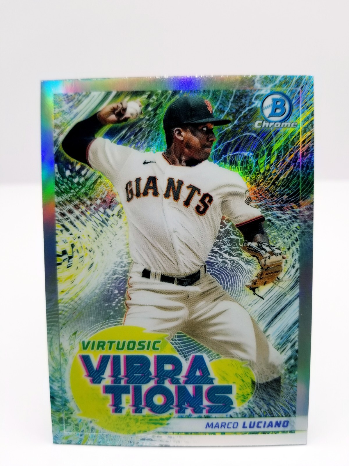 2022 Bowman Chrome Marco Luciano #VV-6 Refractor Virtuosic Vibrations SF Giants