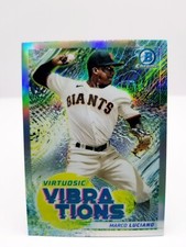 2022 Bowman Chrome Marco Luciano #VV-6 Refractor Virtuosic Vibrations SF Giants