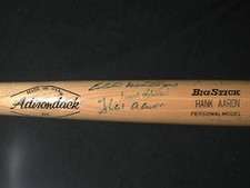 500 Home Run Club Multi-Signed Bat Aaron, Schmidit, Jackson, Mathews, Robinso...