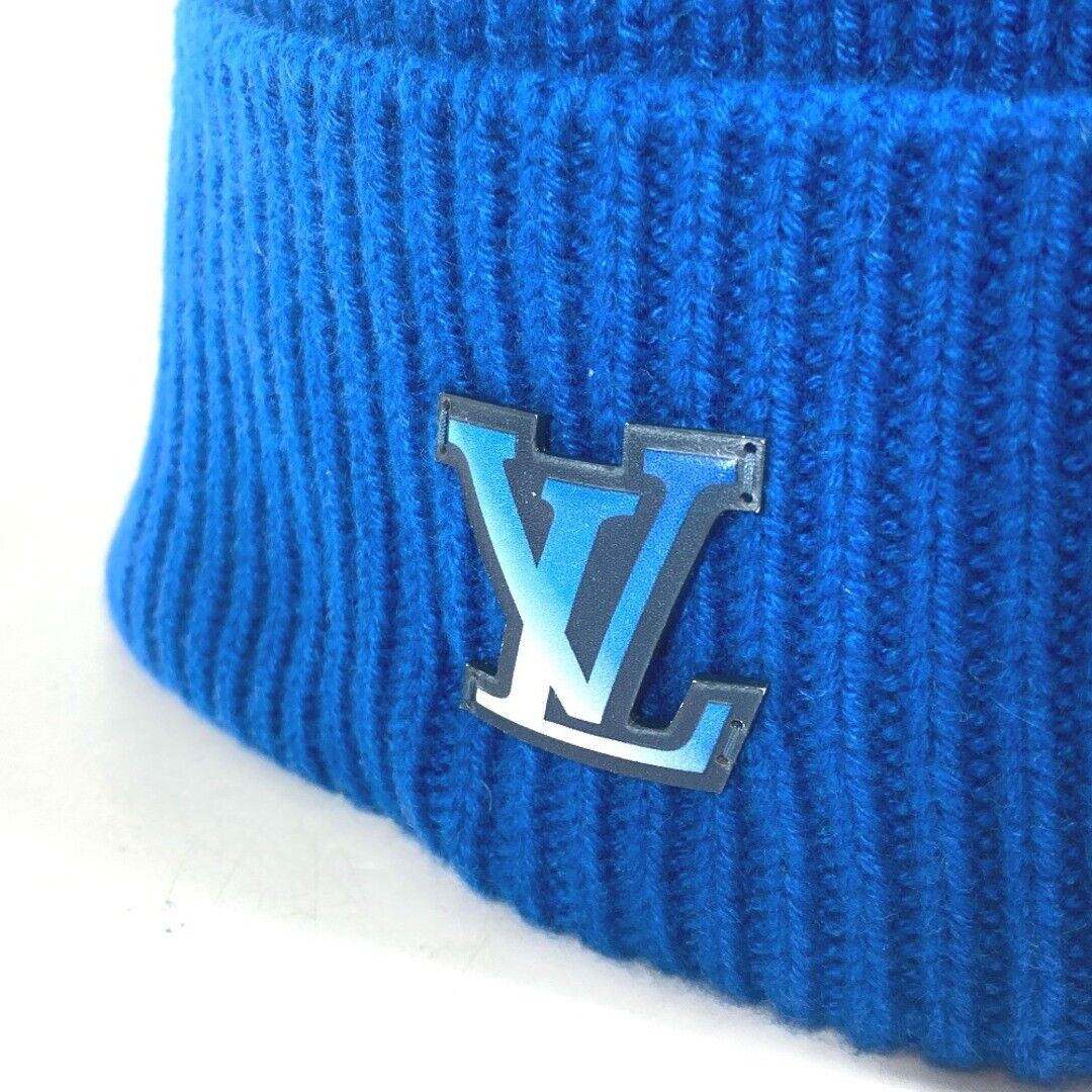 Louis Vuitton Bonnet Lv Ahead M76593 Beanie Cashmere Blue knit hat cap with  Box