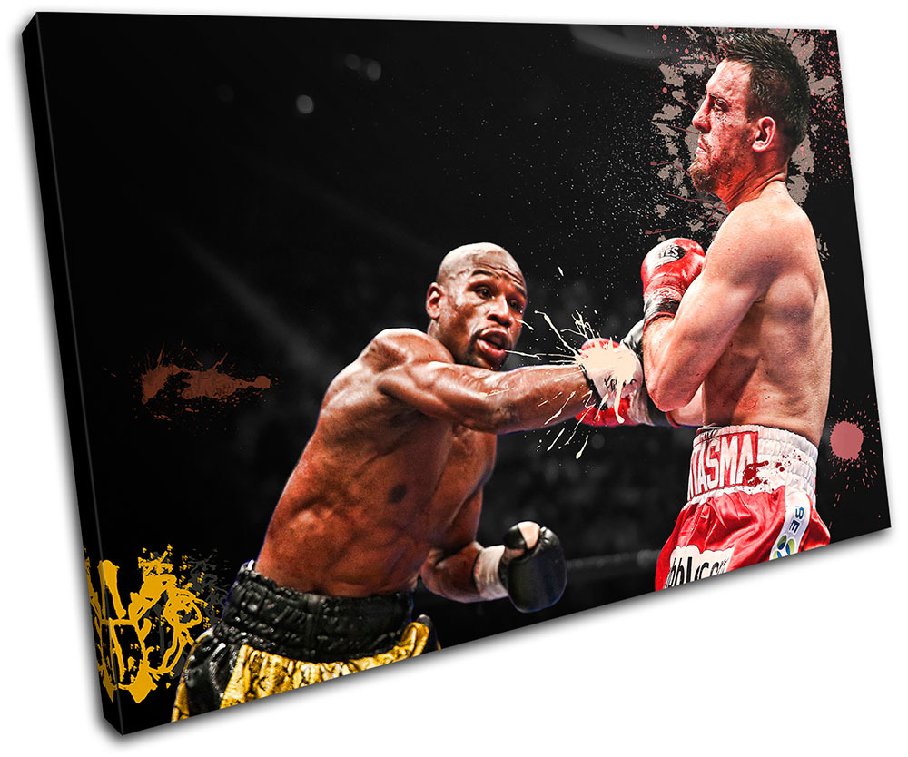 Poster Floyd Mayweather – Impression Sur Toile, Art Mural Sportif Moderne, Couleurs Vives, Neuf