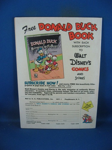 WALT DISNEY COMICS STORIES 129 VF NM BARKS DELL 1951 - Picture 2 of 2
