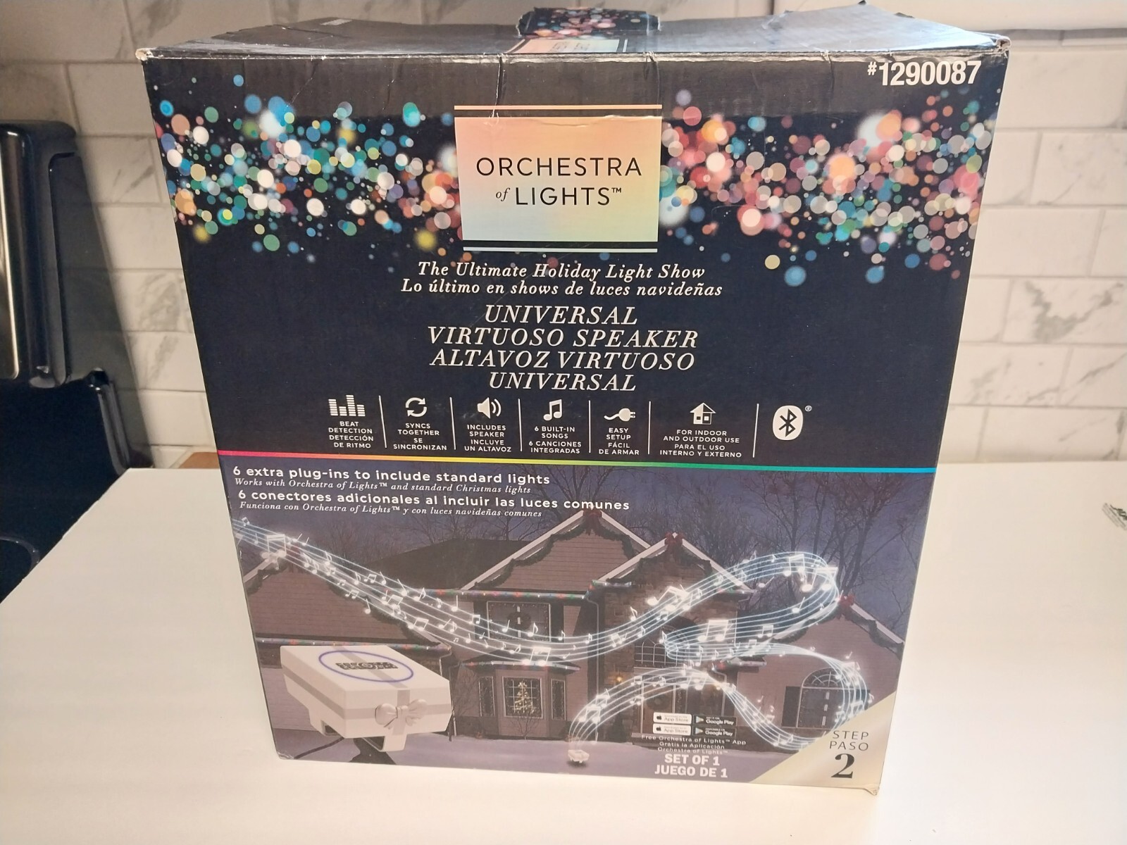 Gemmy Orchestra of Lights Lightshow Music Box with Speaker 1290087