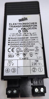 Nobile D 105 230/12 V elektronischer Transformator NV   Halogen