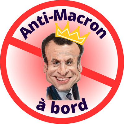 Sticker Anti-Macron à Bord | eBay