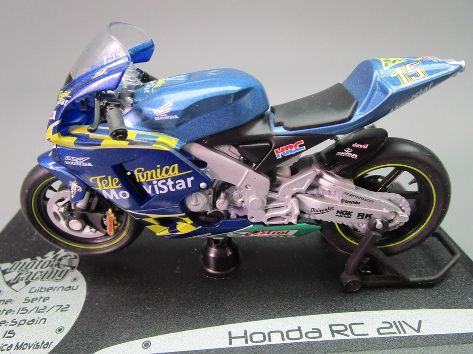 AW628 SOLIDO RACING 1/18 1:18 HONDA RC 211V 2003 GIBERNAU #15 - Photo 2/4