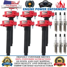 6 Pack Ignition Coils & Iridium Spark Plugs For 2013-2018 Ram 1500 3.6L V6 UF648