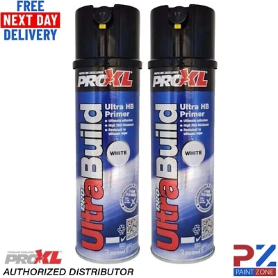 PRO-XL 2X PROXL Ultra Prime Aerosol 500ml White High Build Primer Professional Quality
