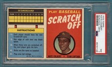1970 Topps Scratch Offs Nate Colbert PSA 7! POP 6! Padres!