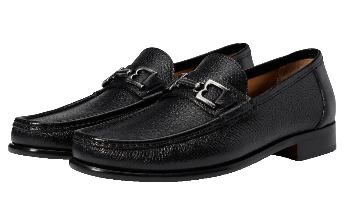 Parte superior de cuero Bruno Magli Negro Zapatos informales para hombres