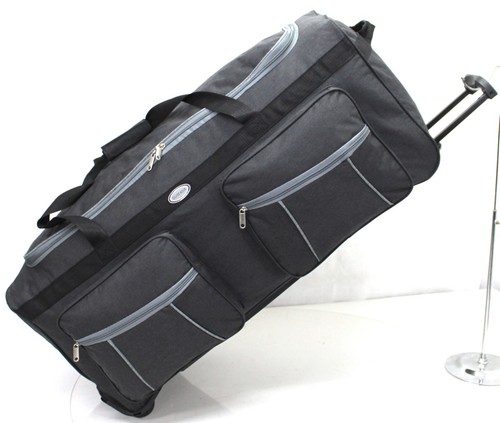 Equipaje de viaje grande 34" bolsa con ruedas carro estuche de carga de lona - Imagen 10 de 94