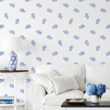 Cottage Pinks Wall Stencil - Large Stencils for Painting - DIY Stencil
