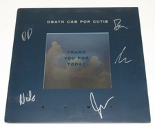DEATH CAB FOR CUTIE BAND THANK YOU FOR TODAY SIGNED ALBUM VINYL RECORD LP COA x5