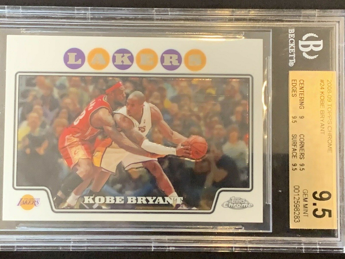 その他 NBA 08-09 topps chrome Kobe Bryant 2008-09 Topps Chrome🔥 KOBE BRYANT LEBRON JAMES #24 BGS 9.5