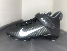 NIKE MEN'S SIZE 14 ALPHA MENACE PRO  BLACK/WHITE-COOL GREY CK4277-001