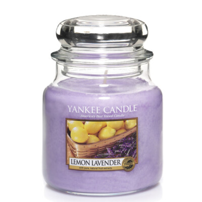 Yankee Candle Lemon Lavender Mittleres Glas 411 g duftkerze