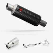 Lextek Carbon Fibre GP8C 240mm Exhaust System for Lexmoto Adrenaline (EFI) 125