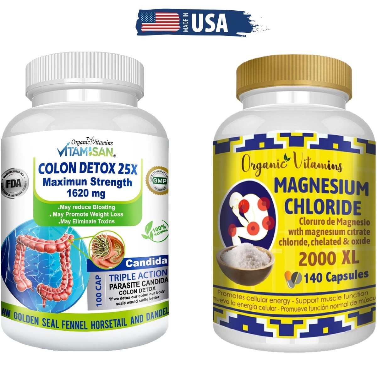 colon　0919 KIT Colon Detox 14 days clean colon support magnesium cleanser