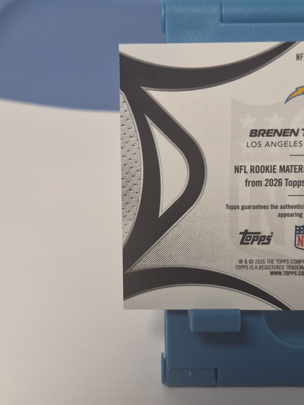 2026 Topps Flagship Football Brenen Thompson  NFL SHIELD RC Auto NFLRMA-BT 1/1 view 7