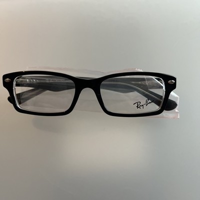 NEW RAY-BAN JUNIOR JR RB 1530 3529 BLACK CLEAR AUTHENTIC EYEGLASSES 48-16
