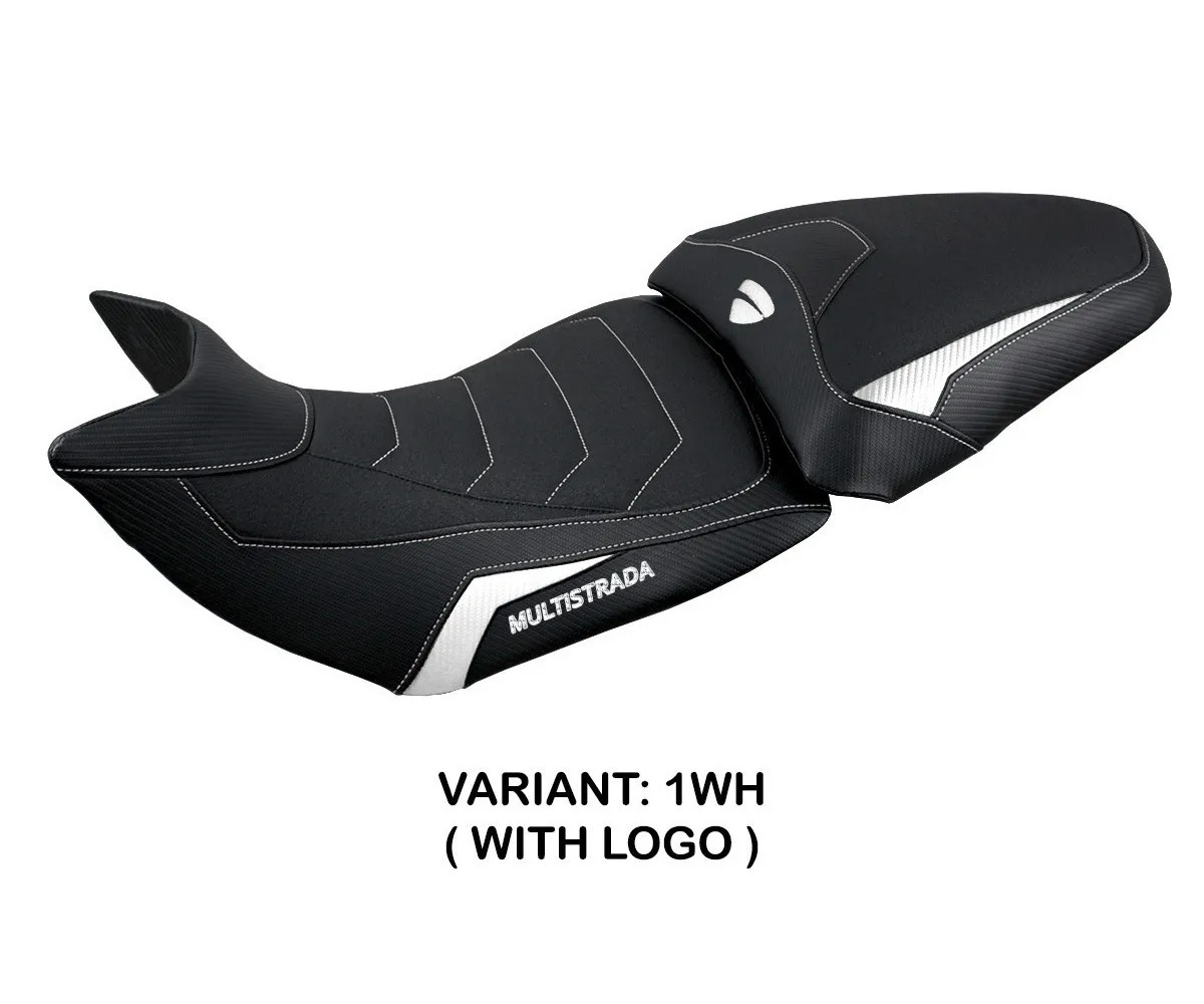 Seat saddle cover Jazan Ultragrip White TPZ DUCATI MULTISTRADA 1200 2015 2020 O4