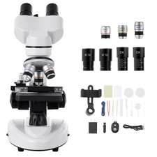 Uimoso Professional Binocular Compound Microscope Kit 40-2000X Magnification