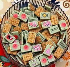 2026 Green American Mahjong Game Set, 160 Mah Jong Tiles Free storage bag