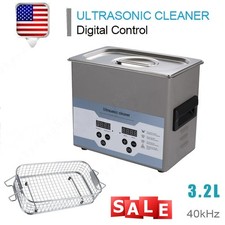 3.2L Ultrasonic Cleaner Cleaning Machine with Basket Heater and Timer 120W UPS