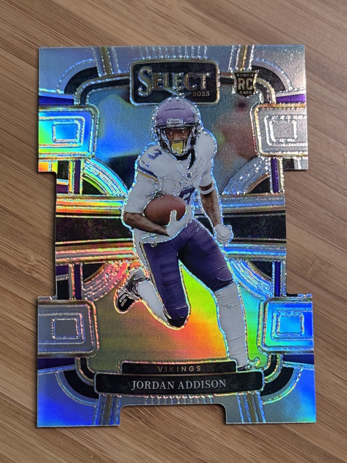 Jordan Addison 2023 Panini Select - RC Concourse Silver Prizm Die-Cut #66